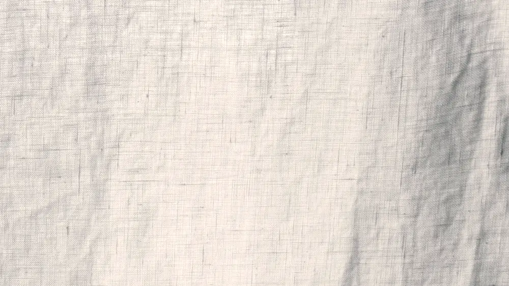 Étoffe de lin blanc, drapé sobre