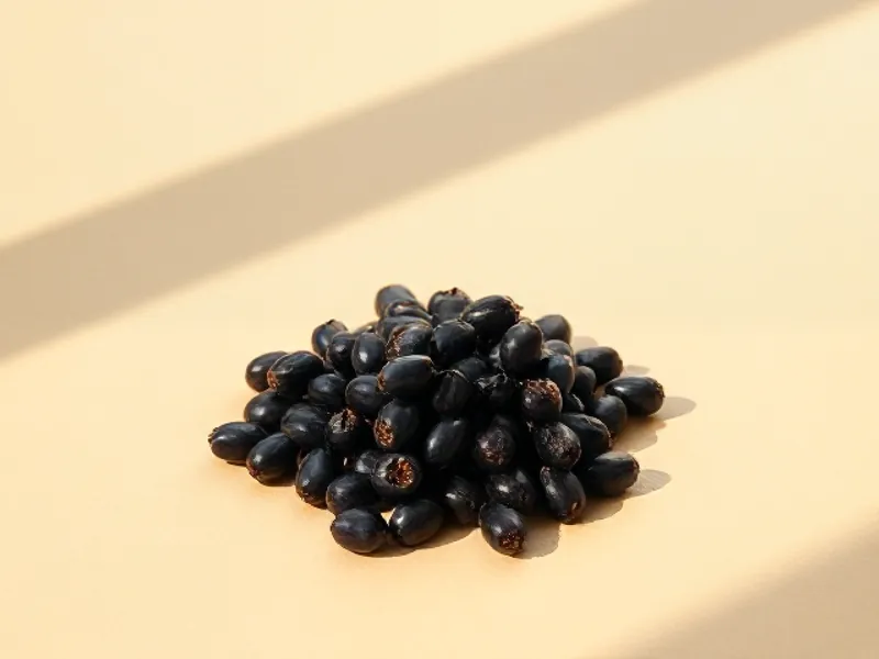 Heap of dark açaí berries