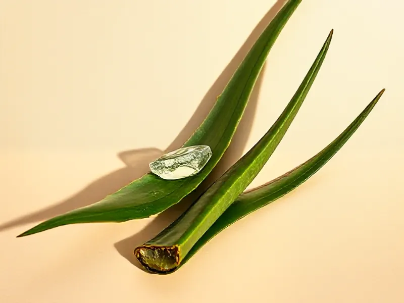 Aloe leaves with their clear gel