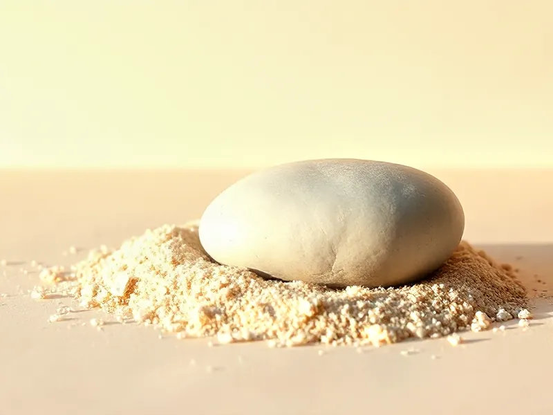 Pale, waxy piece of ambergris resting on a little fine sand