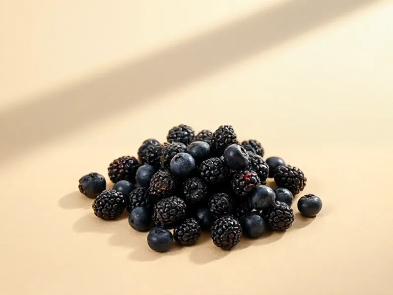 Mix of dark and red berries