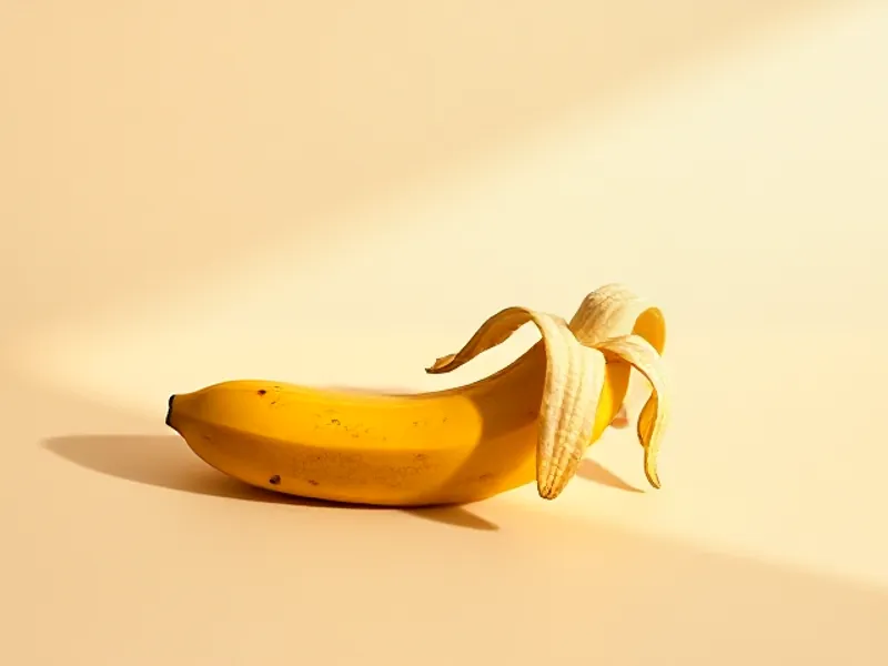 Peeled banana