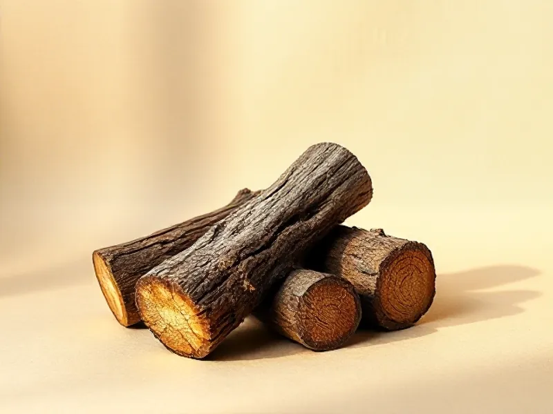 Split oak logs
