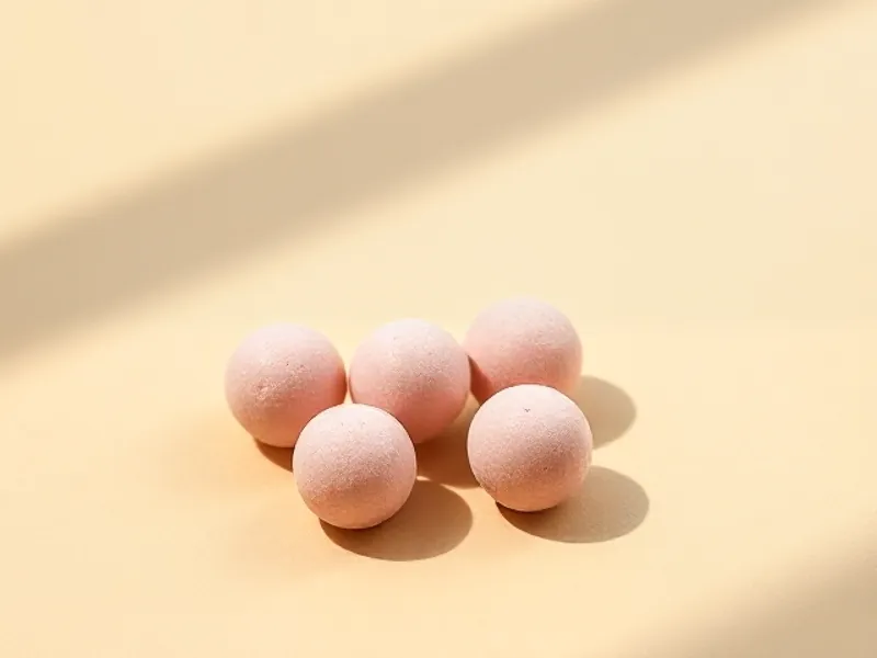 Pink bubble gum balls