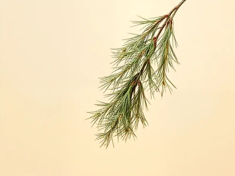 Drooping Himalayan cedar branch