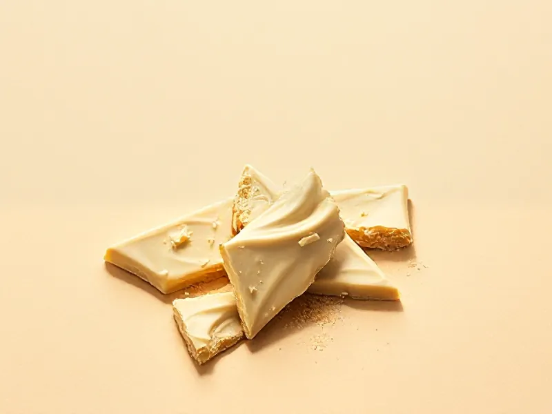 White chocolate shards