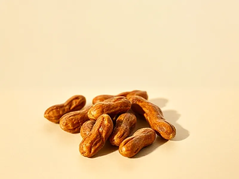 Caramel-coated peanuts