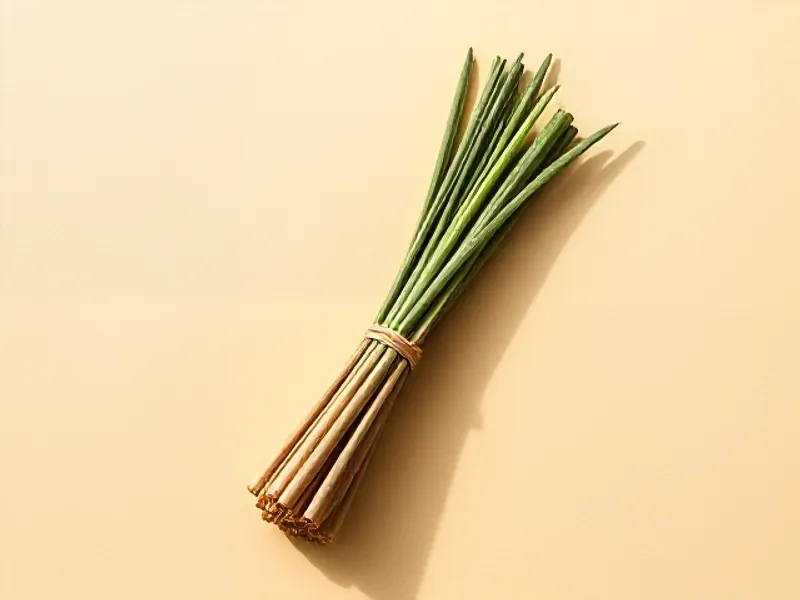 Bundle of lemongrass stalks