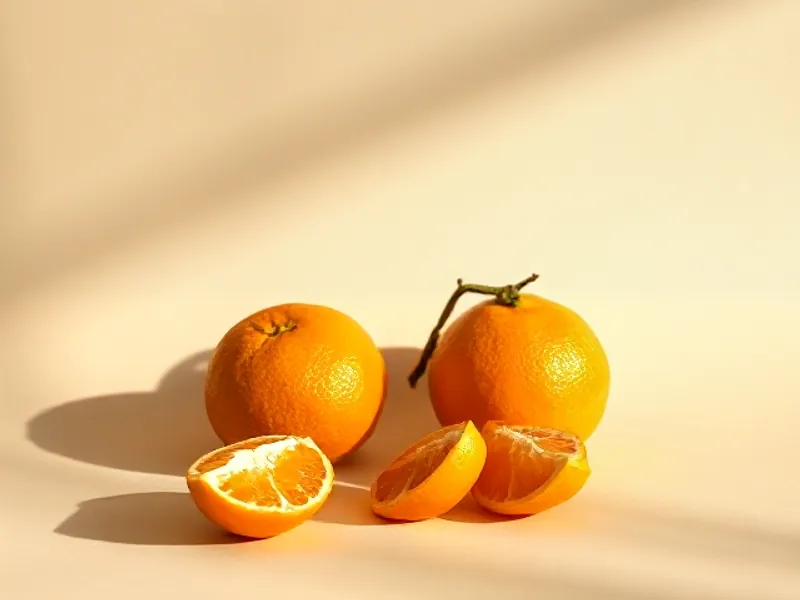 Clementines, one peeled