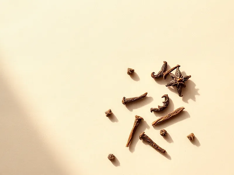 Scattered dried cloves