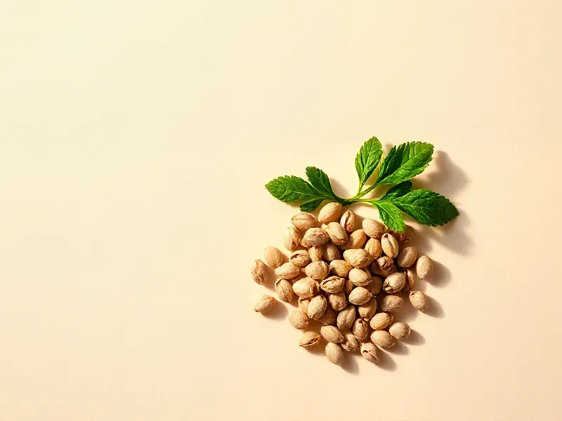 Small heap of round coriander seeds