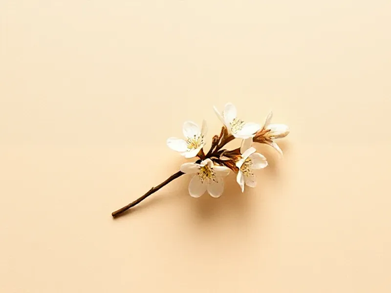 White almond blossom