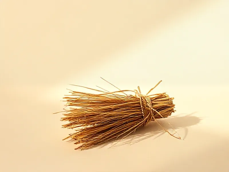 Bale of dried golden hay