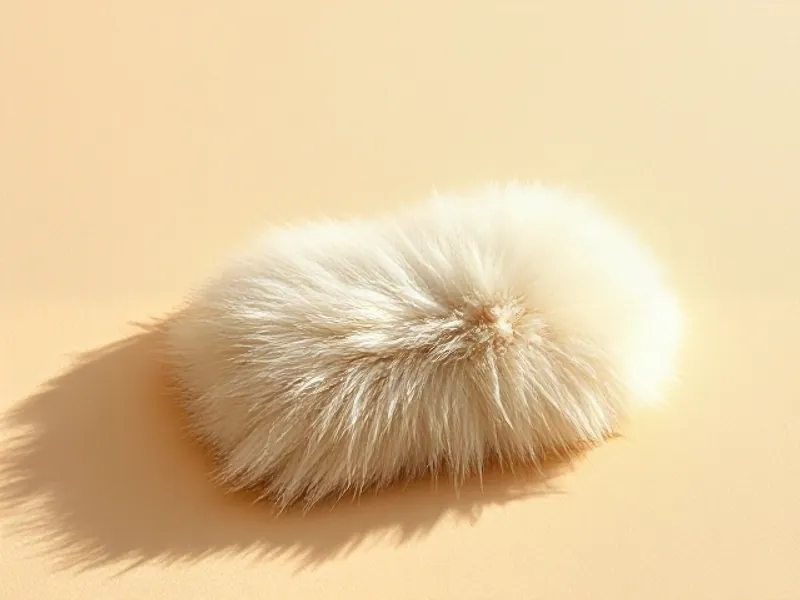 Soft, fluffy cream fur