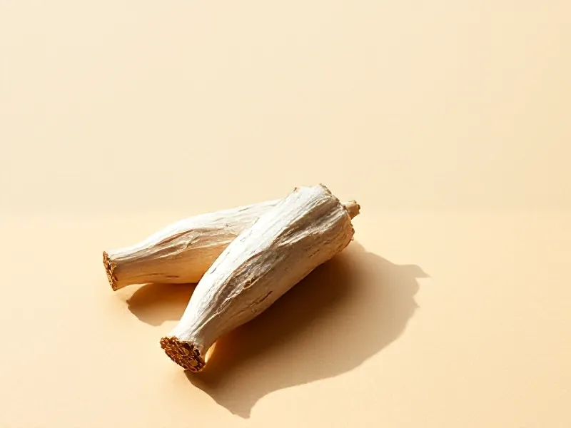 Pieces of pale galangal root