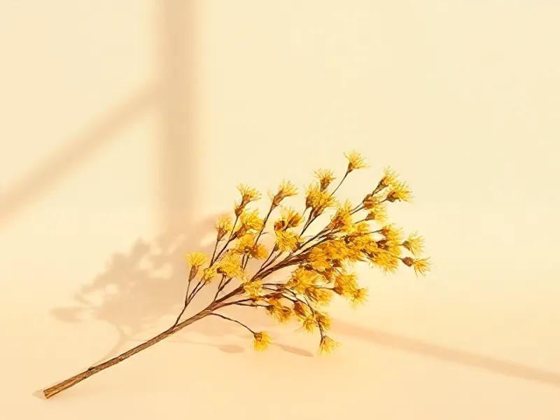 Branch of yellow broom flowers