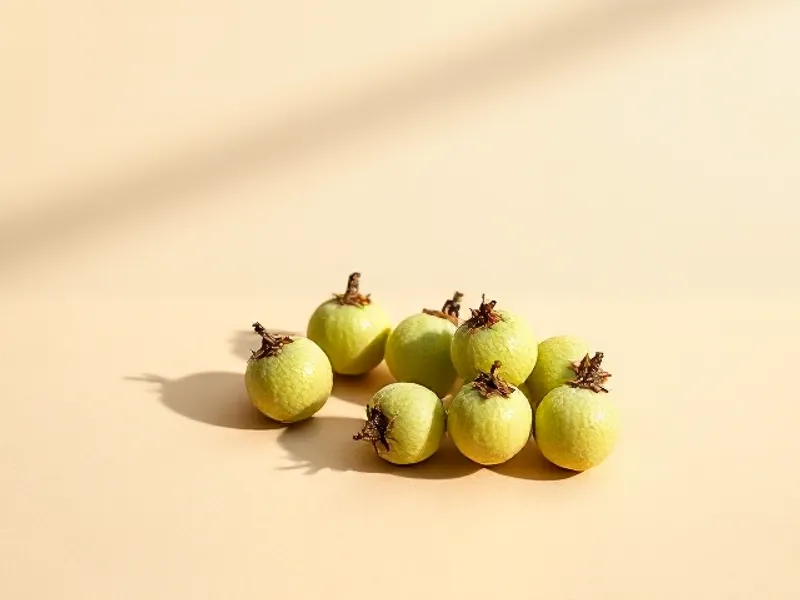 Pale green gooseberries