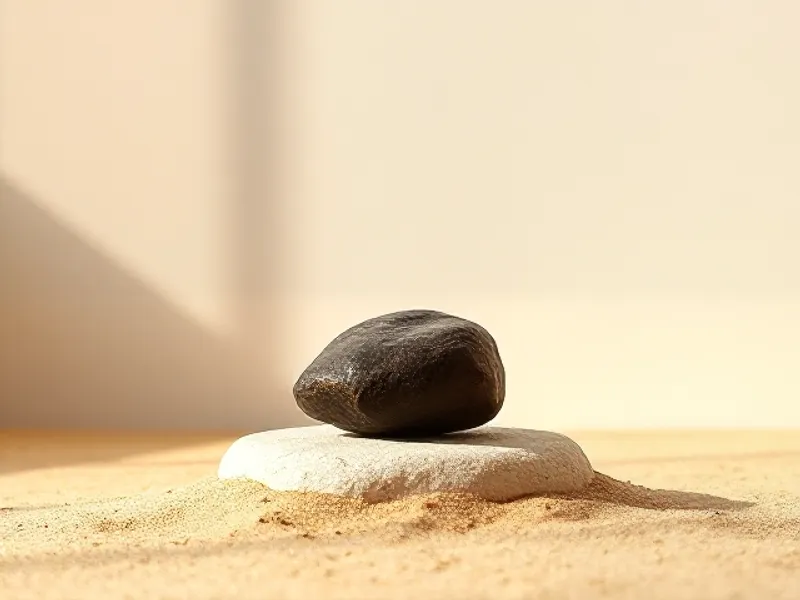 Dark, mineral mass on sand