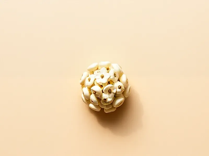 Round, double Sambac jasmine flower