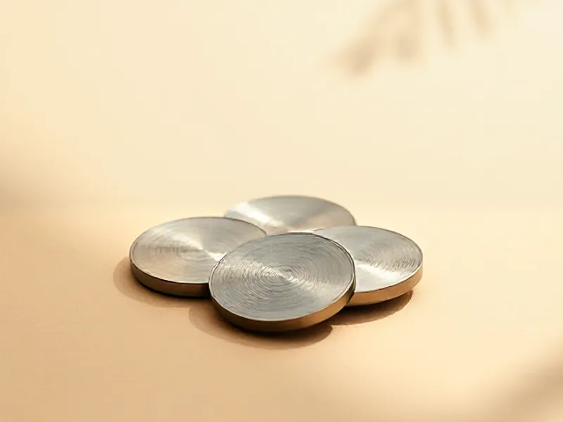 Brushed steel discs