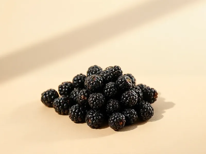 Heap of ripe blackberries