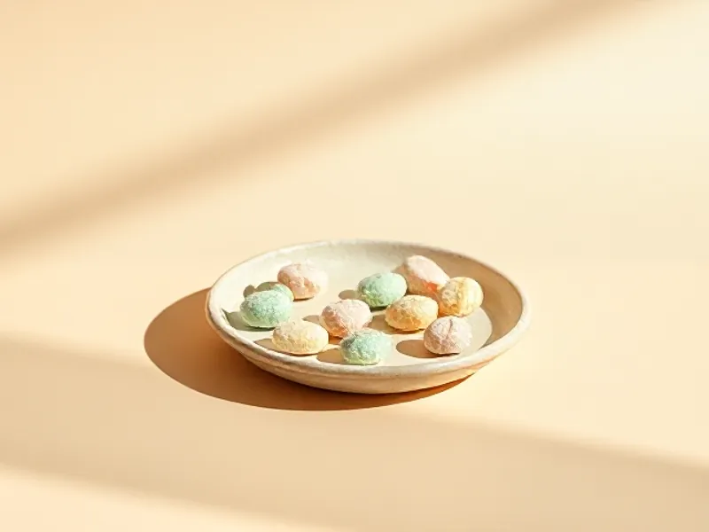 Pastel sweets on a plate