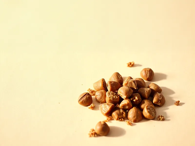 Small heap of crunchy praline pieces