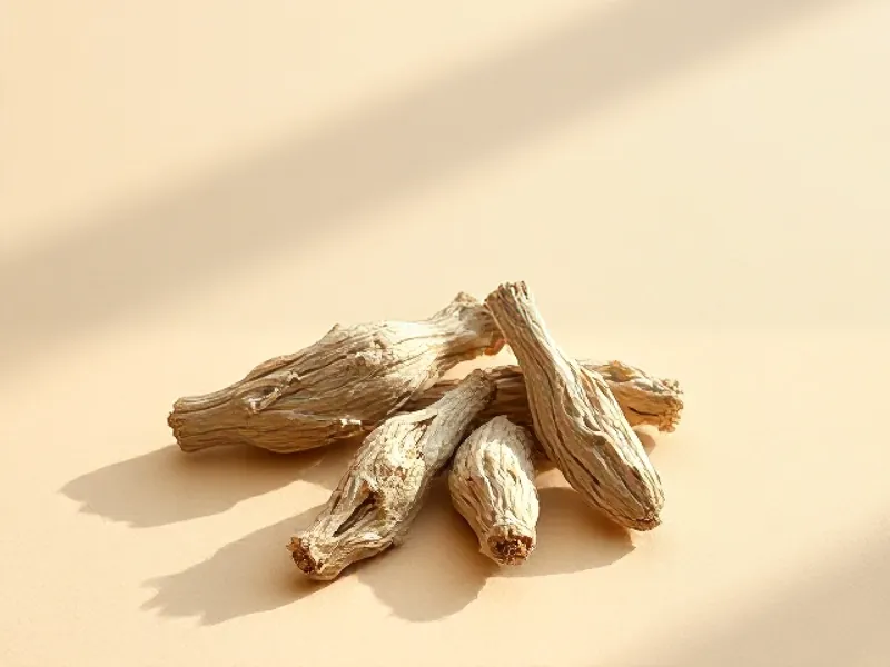 Gnarled pieces of dried orris root