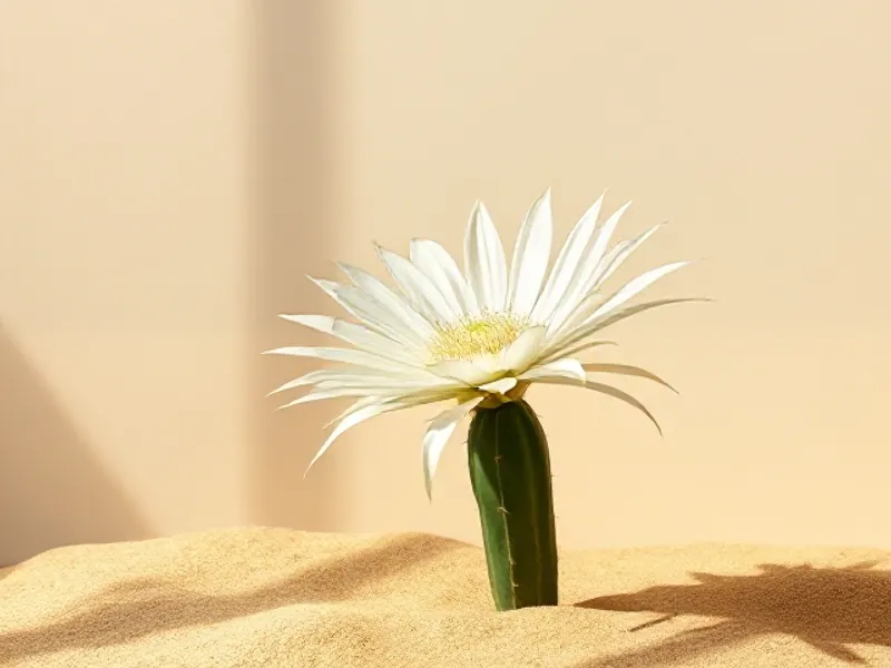 White night-blooming cereus flower