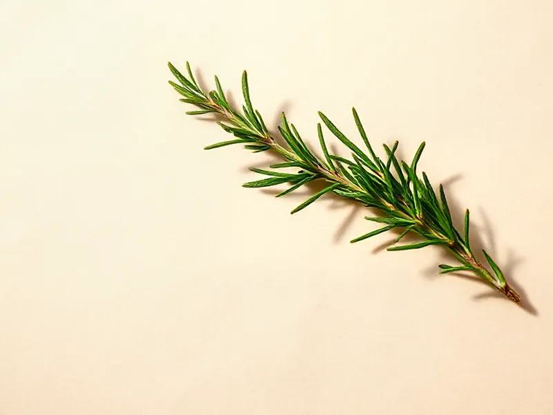 Rosemary sprig with fine leaves