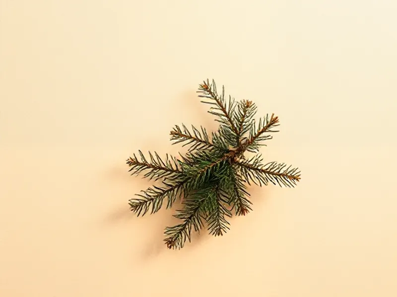 Fir branch with fine needles