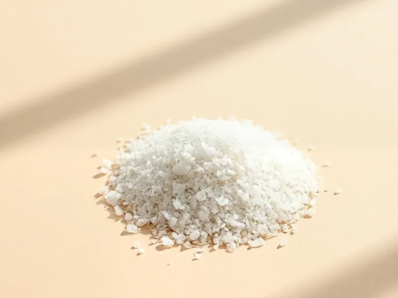 Heap of coarse white salt