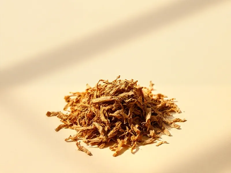 Heap of finely cut blond tobacco